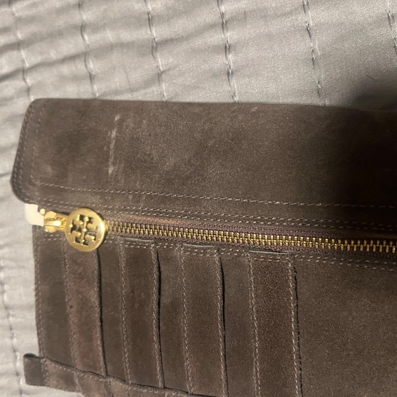 Tory Burch brown suede tall motorcycle boots size 6 - Picture 9 of 10